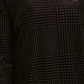 Charter Club Women's Patterned Long Sleeve Boat Neck Blouse Evening Top Black Size Petite Small