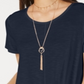 Style & Co Women's Ruffled Hem Top Blue Size Petite S