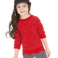 Epic Threads Toddler Girl's Chenille Scalloped Sweater  Red Size 2T