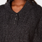 Karen Scott Women's Shawl Collar Poncho Black Size Small