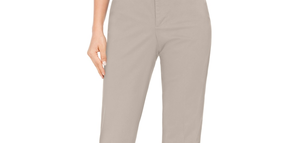 Charter Club Women's Tummy Control Trouser Beige Size 6