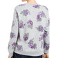 Karen Scott Women's Floral Print Sweatshirt Gray Floral Size X-Small