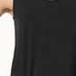 JM Collection Women's Scoop Neck Tank Top Black Size Petite Medium