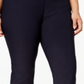 Charter Club Women's Plus Tummy Slimming Slim Cropped Pants Blue Size 14W