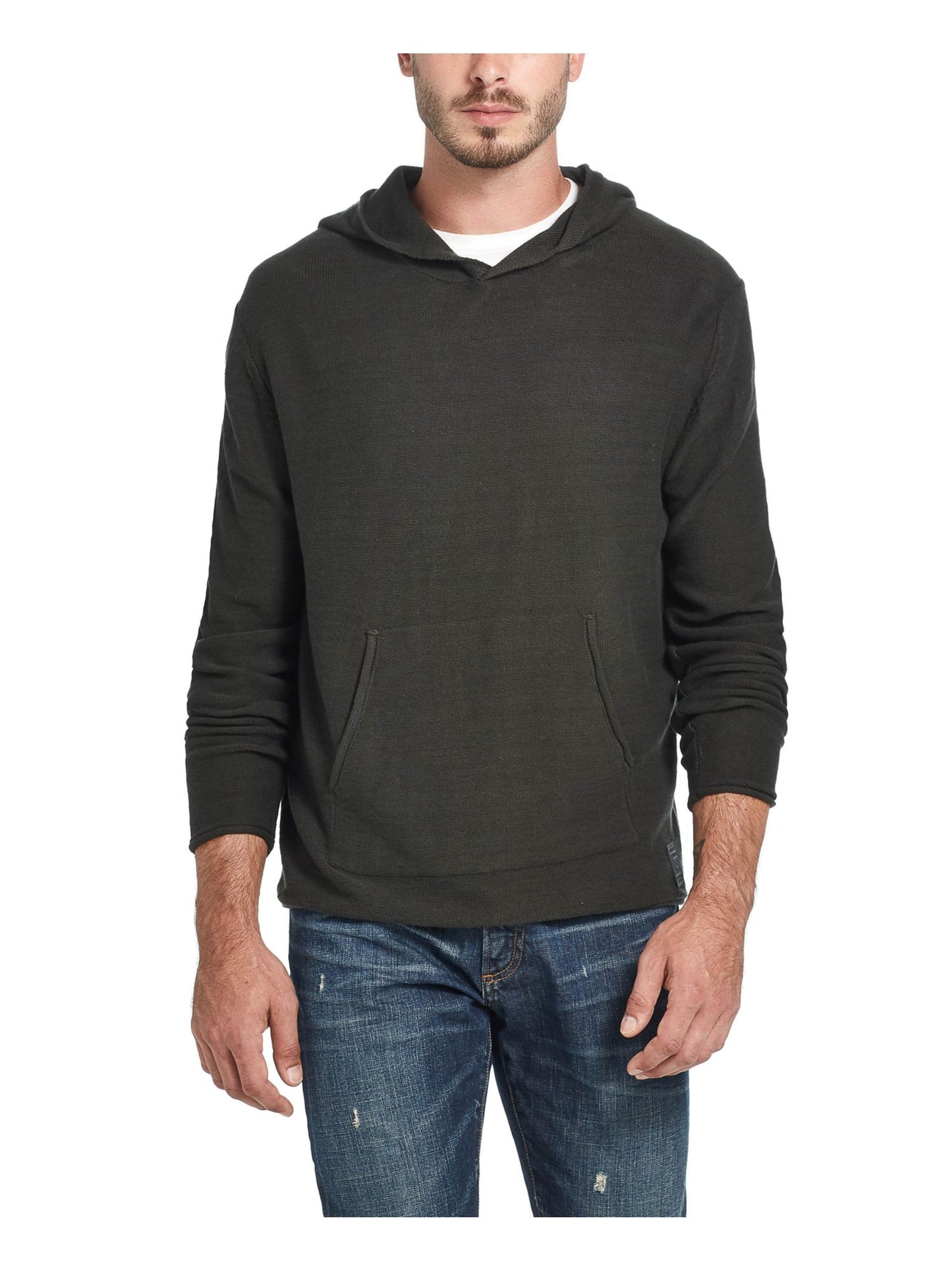 Weatherproof Men's Long Sleeve Classic Fit Cotton Sweater Green Size X-Large