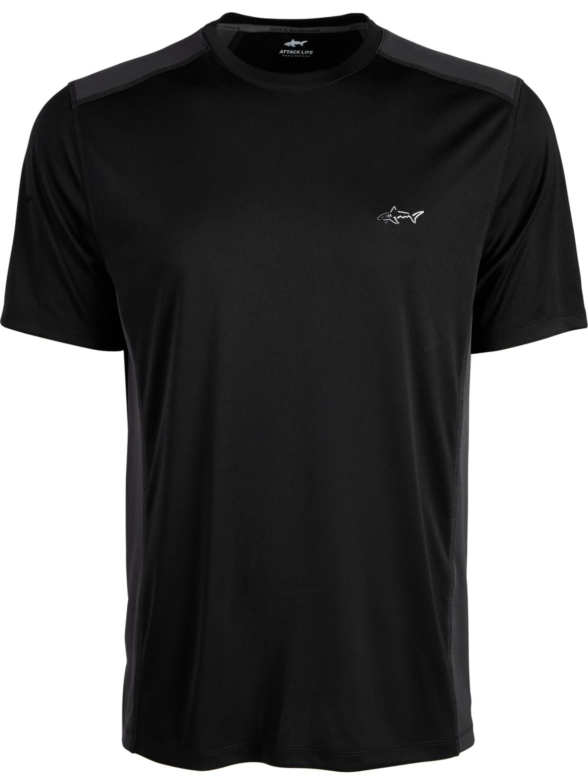Attack Life Men's Crewneck Short Sleeve Activewear Top Black Size Small