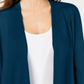 Alfani Women's Tie Sleeve Cardigan Teal Size Petite S