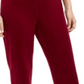 Karen Scott Women's Sport Velour Pants Purple Size Large
