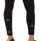 Style & Co Women's Snowflake Embellished Leggings Black Size -Petite M