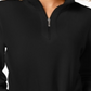 Karen Scott Women's Zip Neck Top Black Size Petite S