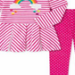Kids Headquarters Toddler Girl's 2 Pc Rainbow Tunic & Polka Dot Leggings Set Pink Size 2T