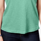 Style & Co Women's V Neck Pocket T-Shirt Mint Size Petite S