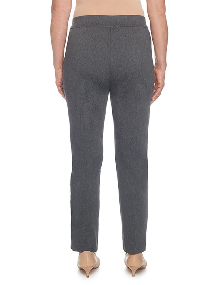 Alfred Dunner Women's Allure Casual Pants Short Gray Size 16