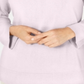 Karen Scott Women's Ribbed Printed Long Sleeve Crew Neck Blouse Top Pink Size Petite Small