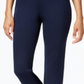 JM Collection Women's Ponte Pull on Straight-Leg Pants Blue Size -Petite S