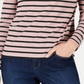 Charter Club Women's Striped Long Sleeve Turtle Neck Top Pink Size Petite Large