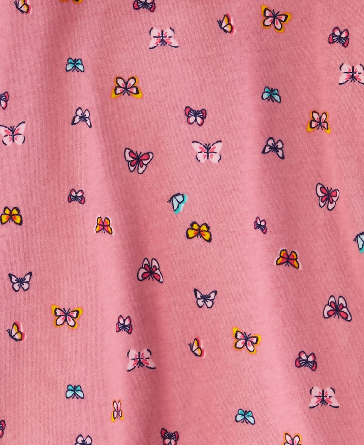 Carter's Toddler Girl's 2 Pc Butterfly Print Top & Denim Leggings Set Pink Size 4T