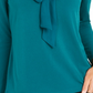 Charter Club Women's Woven Tie Top Dark Green Size X-Large