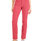 Charter Club Women's Lexington Tummy Control Straight-Leg Jeans Red Size 12