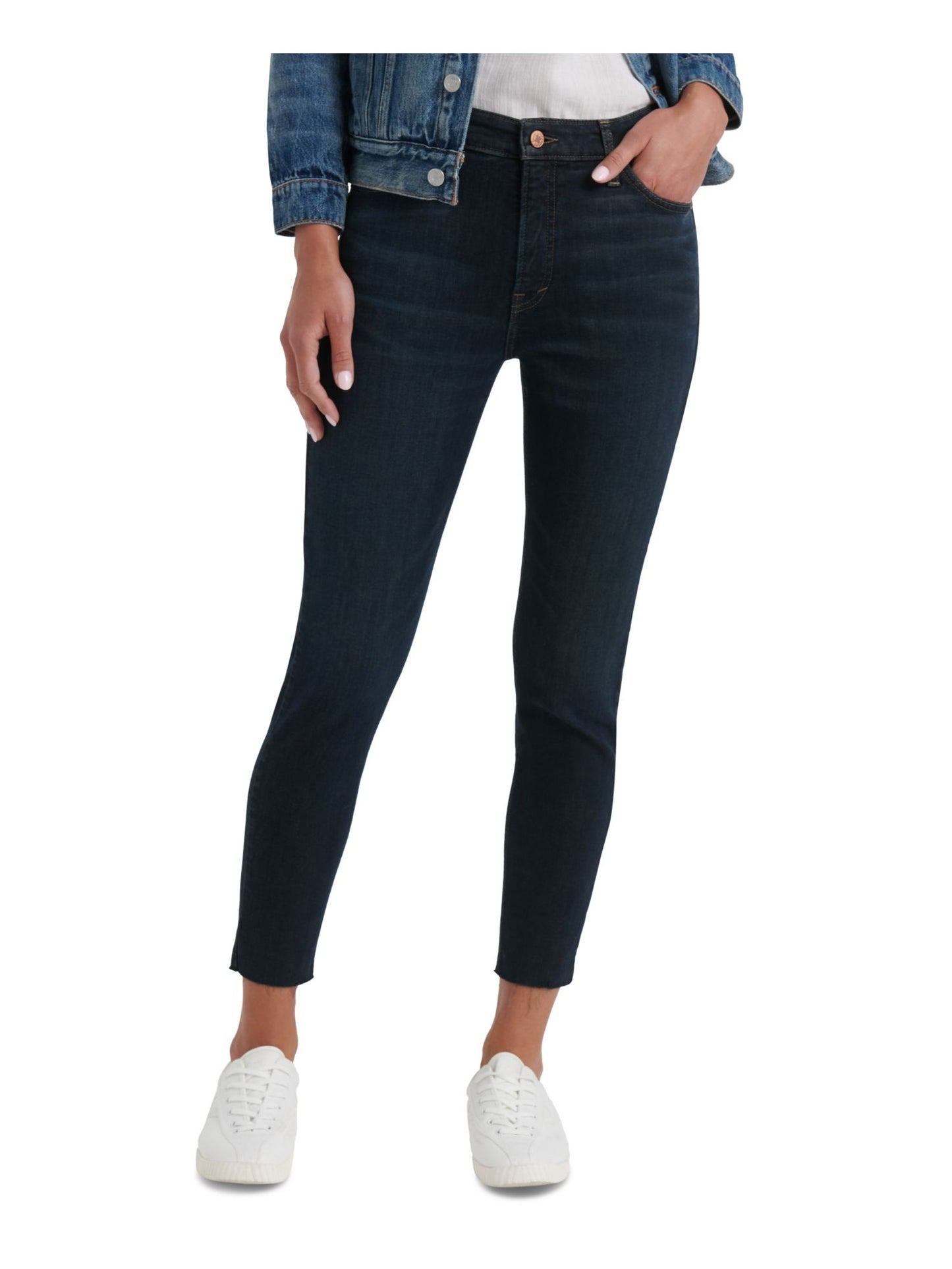 Lucky Brand Women's Zippered Straight Leg Jeans Black Size 6/28