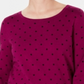 Karen Scott Women's Printed 3/4 Sleeve Sweater Red Size Petite Large