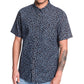 Quiksilver Men's Fry Floral Print Collared Button Down Shirt Black Size Medium