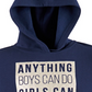 Ideology Big Girl's Graphic Print Hoodie Navy Size Small