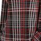 Charter Club Women's Plaid Contrast Trim Top Black Size Large