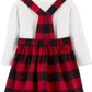 Carter's Girls' Infant Bodysuits Plaid Skirtalls Red Size 6 Months