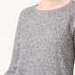 Karen Scott Women's Heather Long Sleeve Jewel Neck T-Shirt Top White Size PI