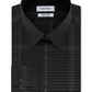 Calvin Klein Men's Infinite Color Slim Fit Non Iron Stretch Check Dress Shirt Gray Size 18X34X35
