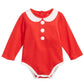 First Impressions Kid's Baby Girls Mrs. Claus Bodysuit Red Size 6-9