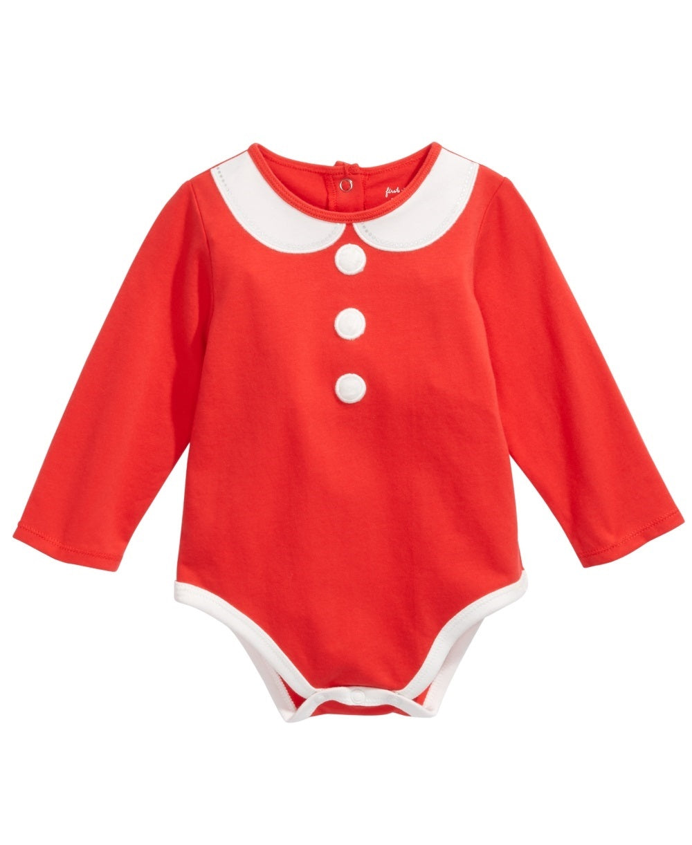 First Impressions Kid's Baby Girls Mrs. Claus Bodysuit Red Size 6-9