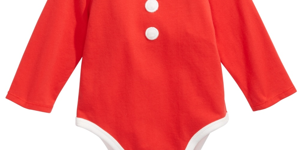 First Impressions Kid's Baby Girls Mrs. Claus Bodysuit Red Size 6-9