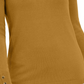 JM Collection Women's Button Cuff Crewneck Sweater Yellow Size X-Large