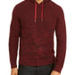 INC International Concepts Men's Monster Ribbed Knit Pullover Hooded Sweater Purple Size Small