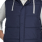Weatherproof Vintage Men's Hooded Puffer Vest Blue Size XXXL