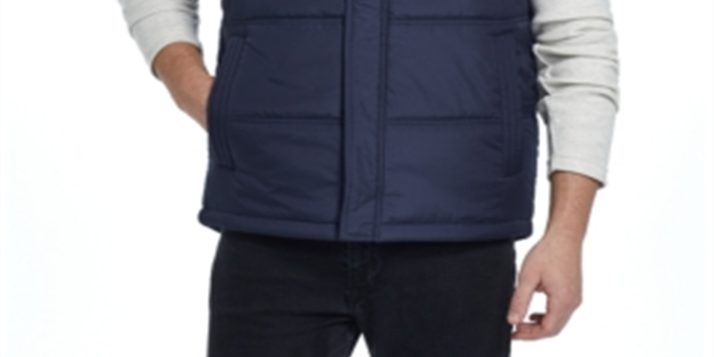 Weatherproof Vintage Men's Hooded Puffer Vest Blue Size XXXL