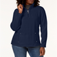 केरेन स्कॉट महिला ज़िप नेक टॉप नीला साइज़ - पेटीट एक्सएल