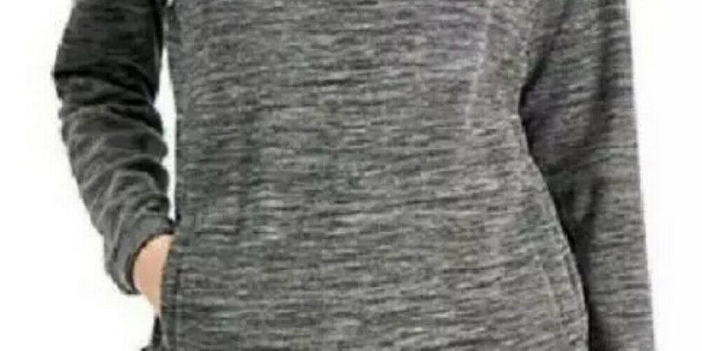 Karen Scott Women's Sweater Medium Fleece Pullover Gray Size Medium