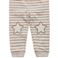 First Impressions Baby Boy's Striped Star-Patch Jogger Pants Beige Size 3-6MOS