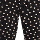 Epic Threads Toddler Girl's Metallic Heart Print Leggings Black Size 3T