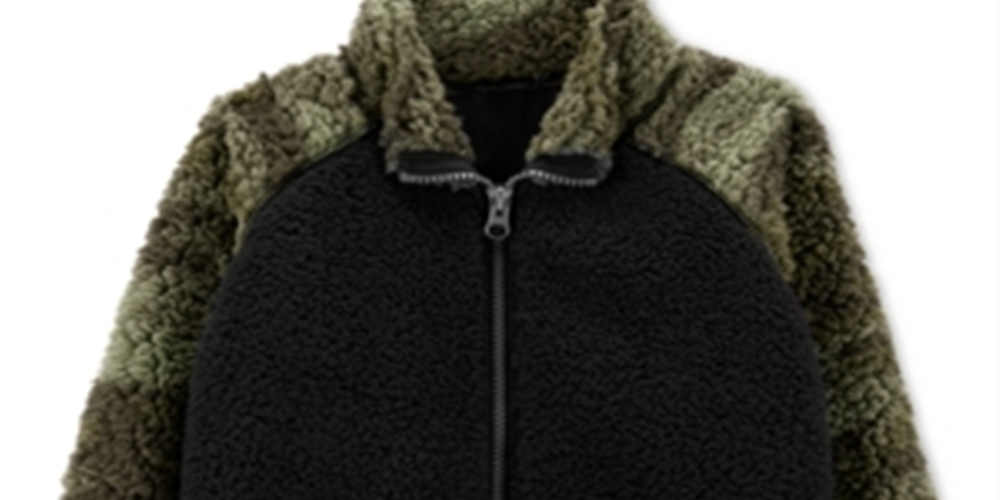 Carter's Toddler Boy's Zip up Sherpa Jacket Green Size 2T
