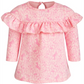 First Impressions Baby Girl's Enchanted Print Ruffle Dress Pink LilY Size 0-3MOS