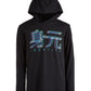 Ideology Big Boy's Graphic-Print Hooded T-Shirt Black Size Medium