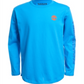 Timberland Boy's Tree Accent Logo Sleeve Bill Long Sleeve Tee Blue Size M
