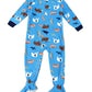 Carter's Toddler Boy's 1 Pc Animal Print Fleece Footie Pajamas Blue Size 5T
