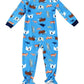 Carter's Toddler Boy's 1 Pc Animal Print Fleece Footie Pajamas Blue Size 5T