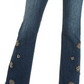 INC International Concepts Women's Embellished Bootcut Jeans Blue Size 8