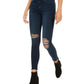 Hudson Women's Blue Heather Skinny Jeans Blue Size 26